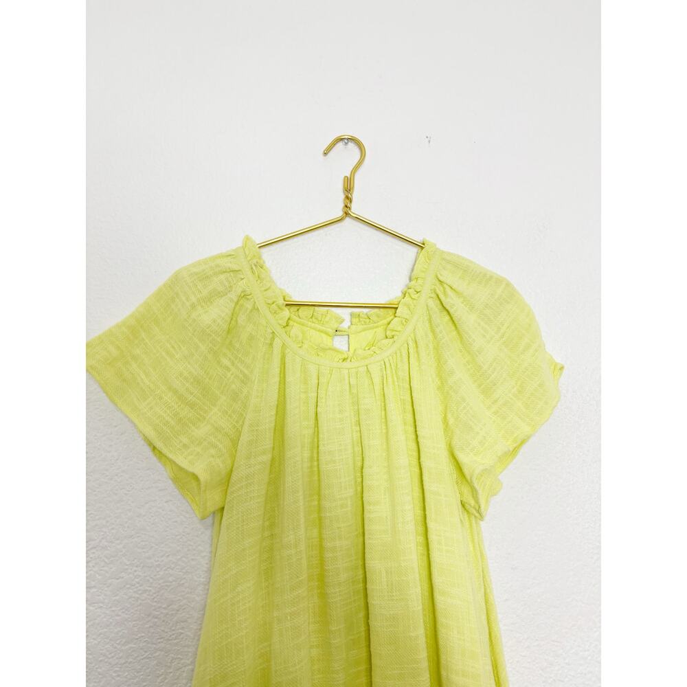 Anthropologie Maeve Selah High-Low Maxi Dress Size Medium Yellow Oversized Boho - Picture 4 of 13